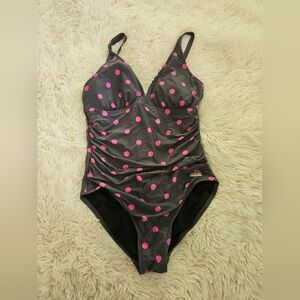 DKNY Black and Pink Swimsuit